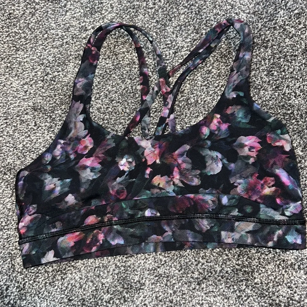Lululemon Energy Bra Activate Floral B/C Cup Support. EUC. - Picture 8 of 13